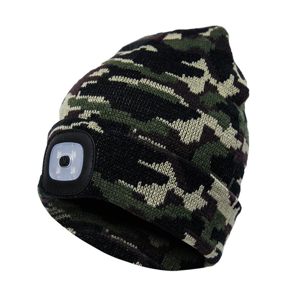 Bonnet en tricot lumineux à LED