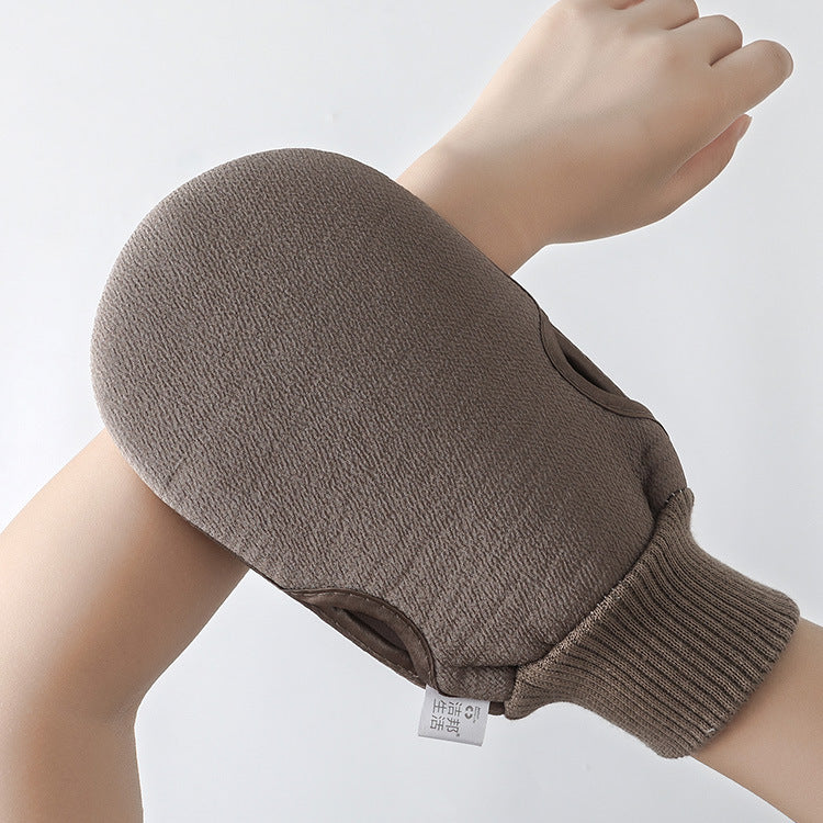 Badetuch und Scheuerhandschuhe für Erwachsene