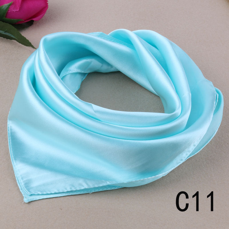 Foulard carré en soie de style coréen