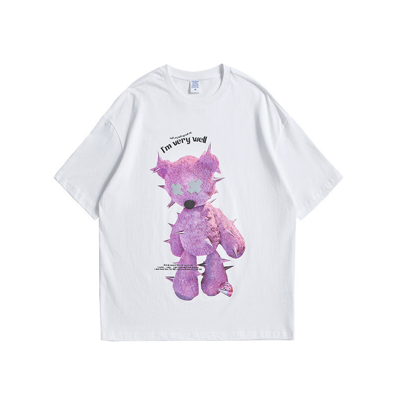T-shirt graphique surdimensionné réfléchissant