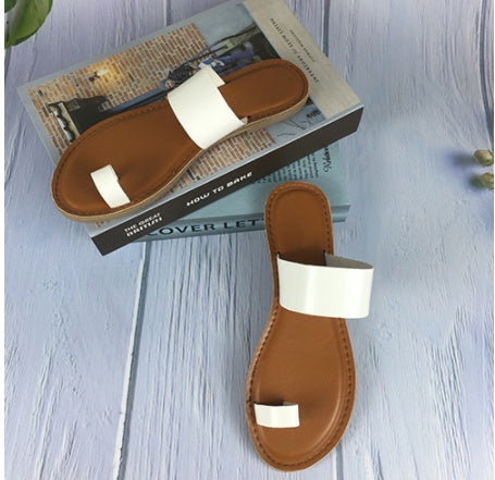 Flache Sandalen in Übergröße für Damen