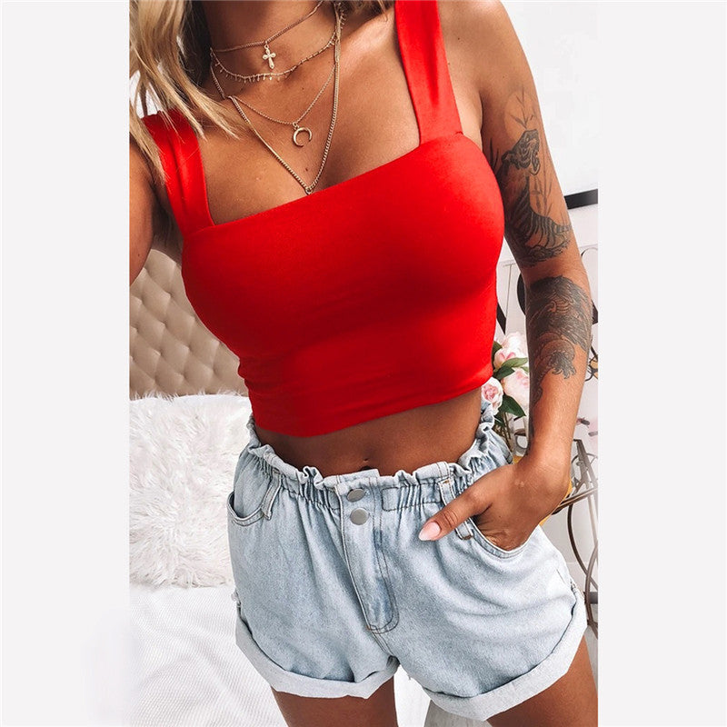 Trendy Women’s Cropped T-Shirt Top