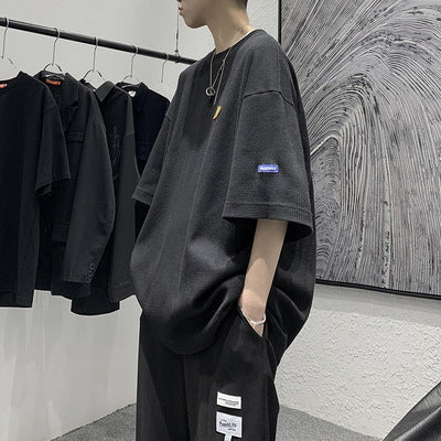 Japanese Casual Men's 5-Sleeve Loose T-Shirt