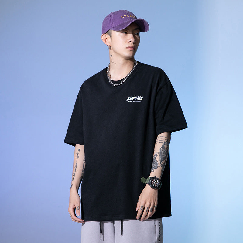 Men's Rainbow Print Cotton T-Shirt