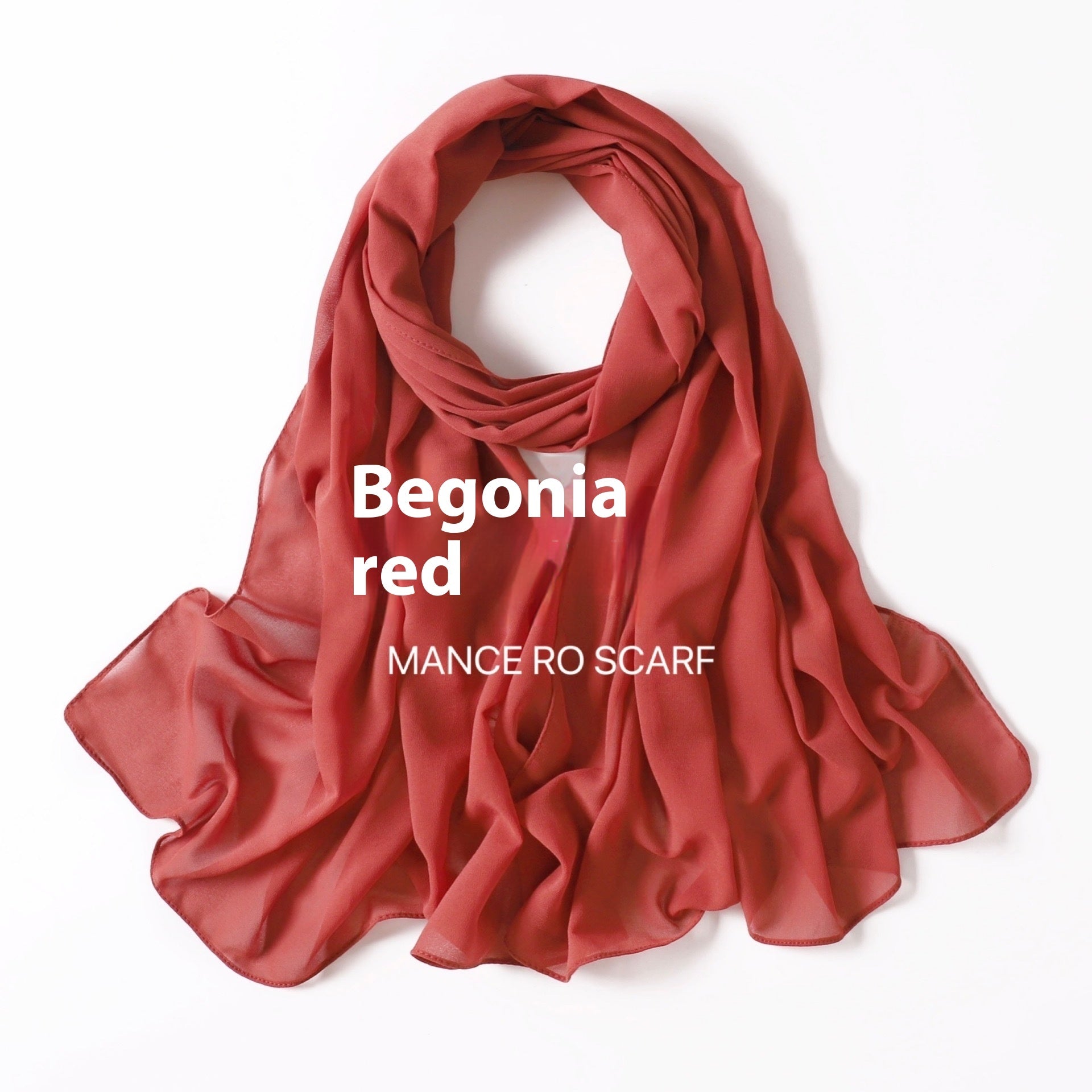 Foulard en mousseline de soie perlée