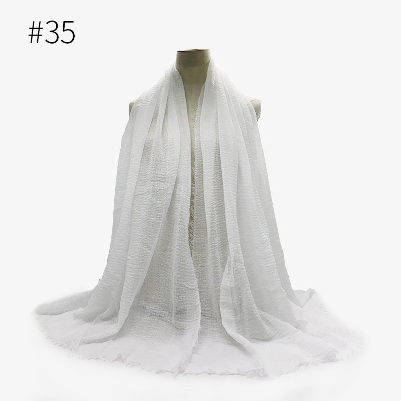 Foulard hijab en coton à bulles