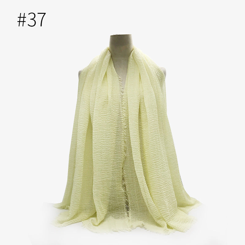Foulard hijab en coton à bulles
