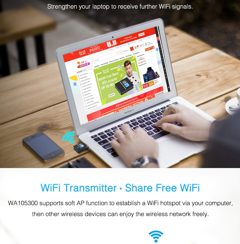 Mini Wi-Fi Wireless Receiver Card