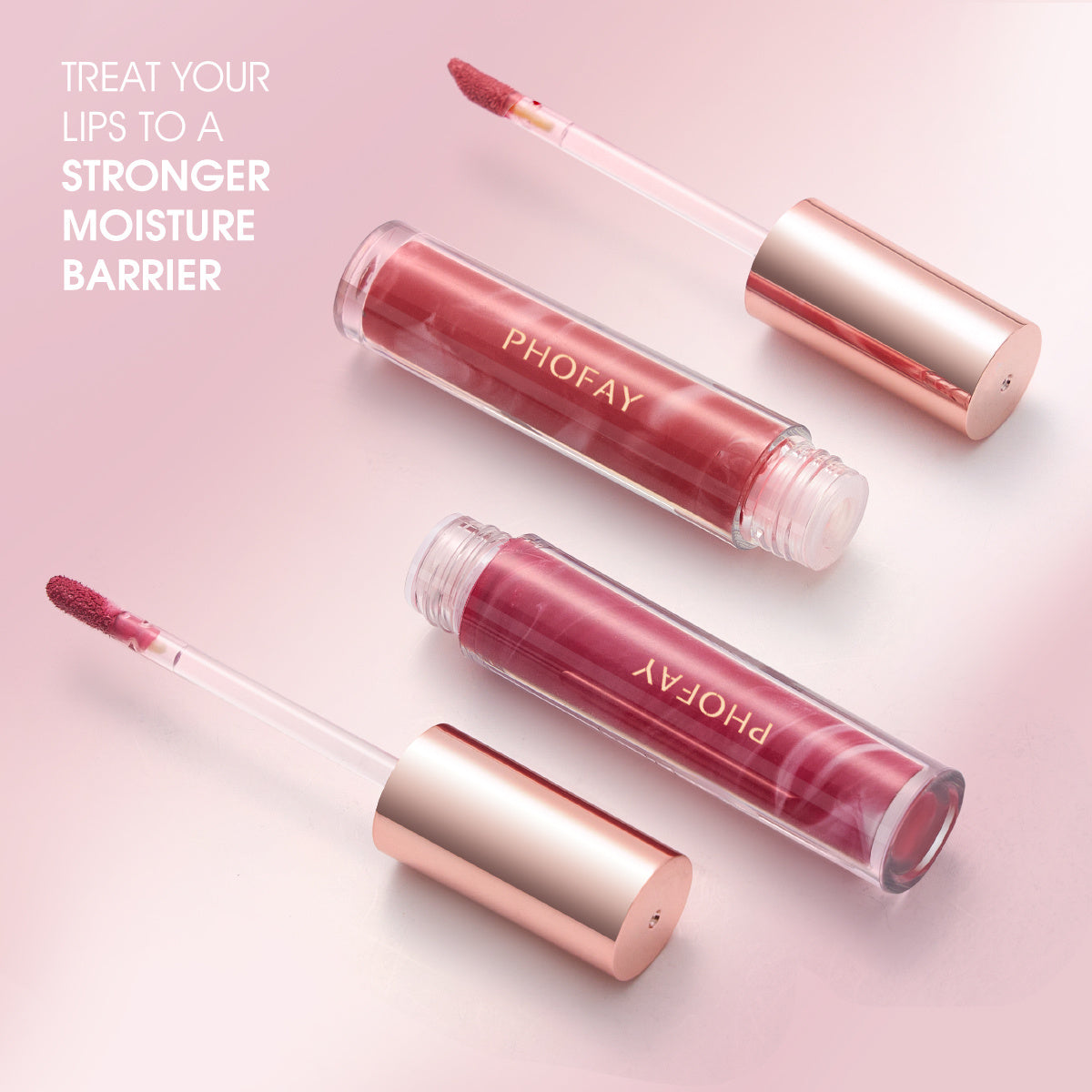 PHOFAY Rose Glow Lip Gloss