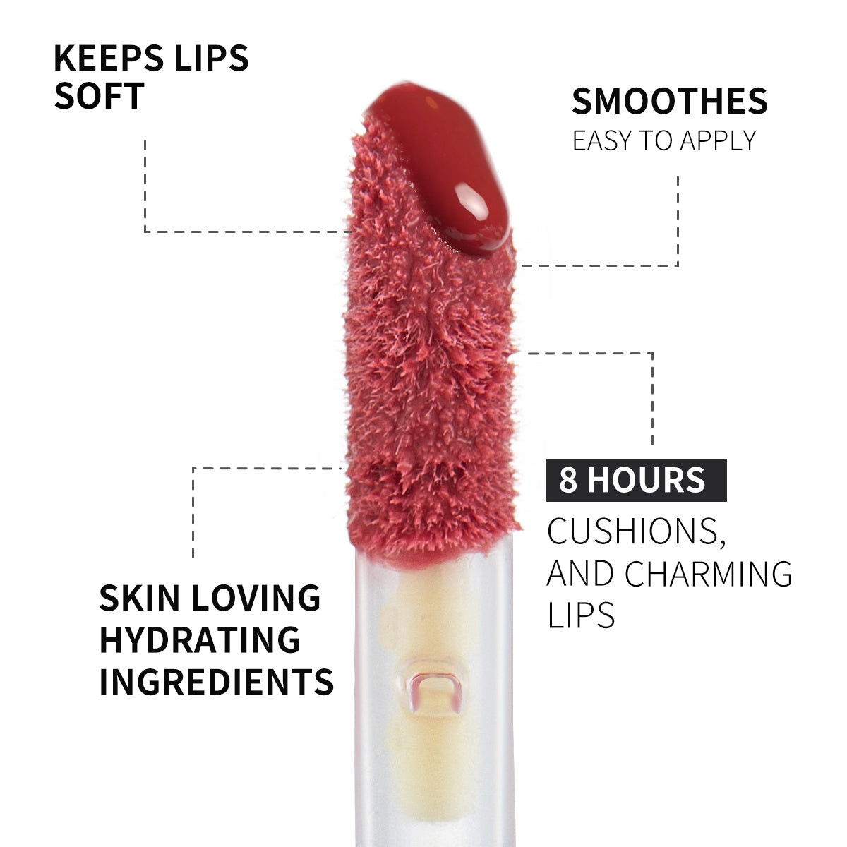 PHOFAY Rose Glow Lip Gloss