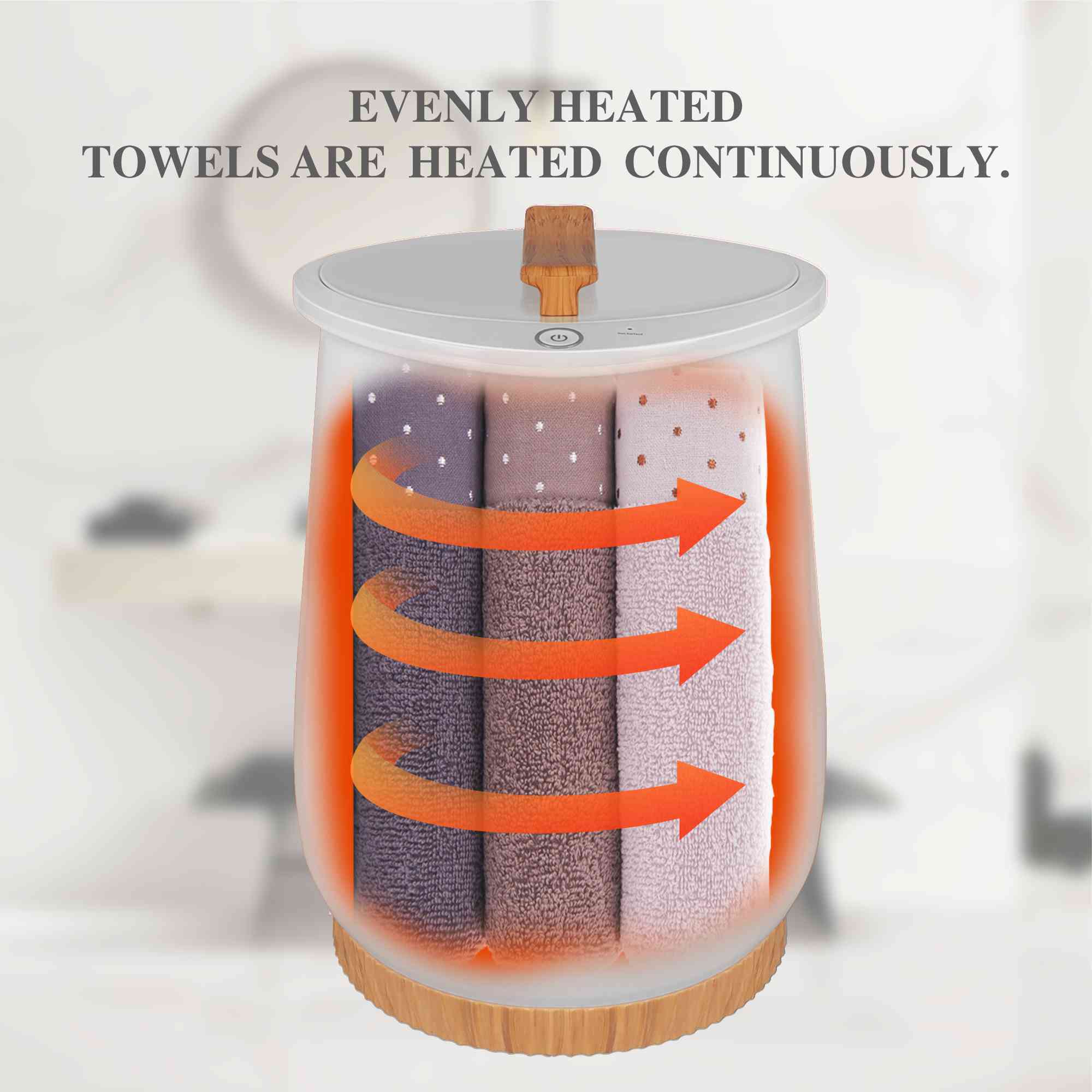 Compact Plastic Electric Towel Warmer
