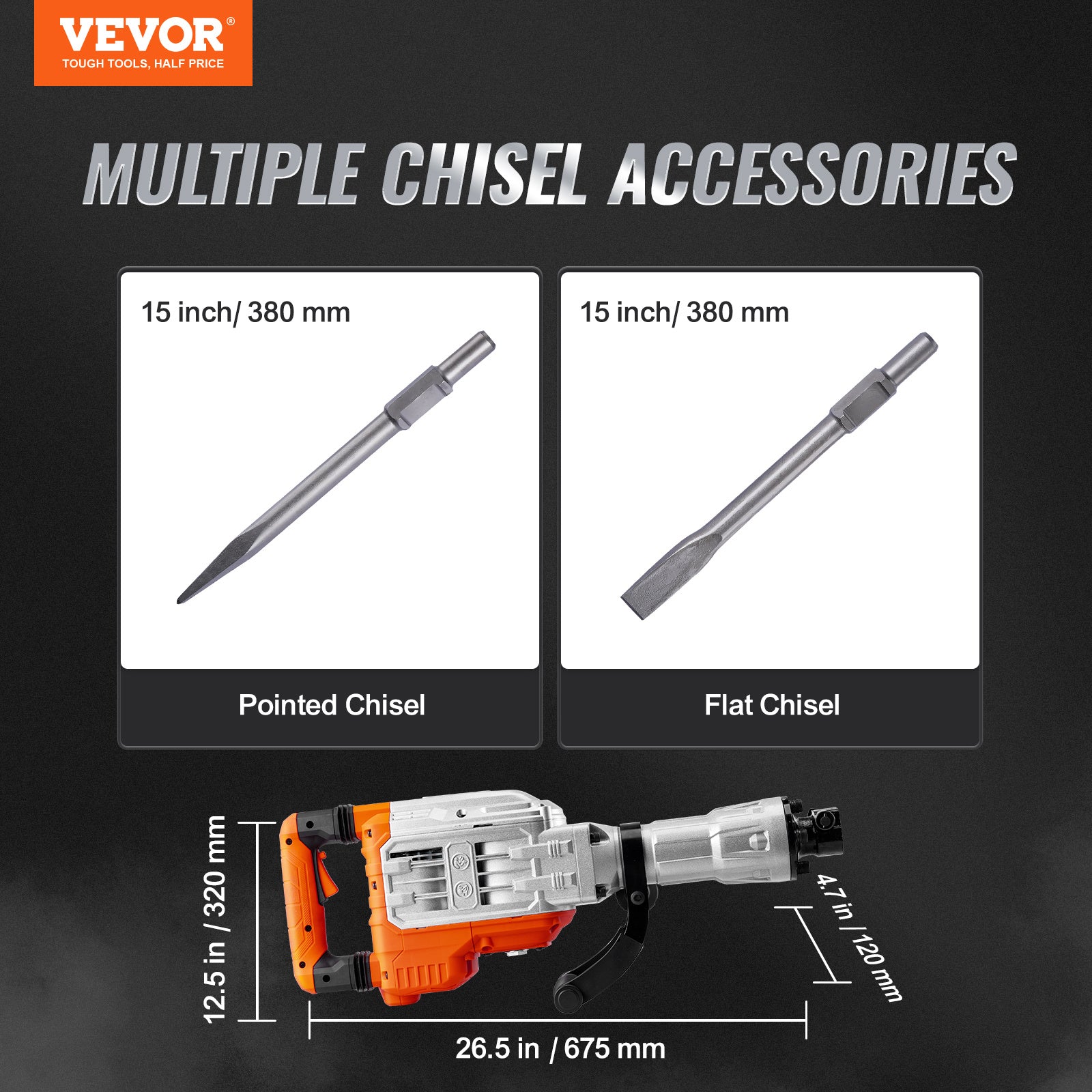 VEVOR 3500W Demolition Jack Hammer