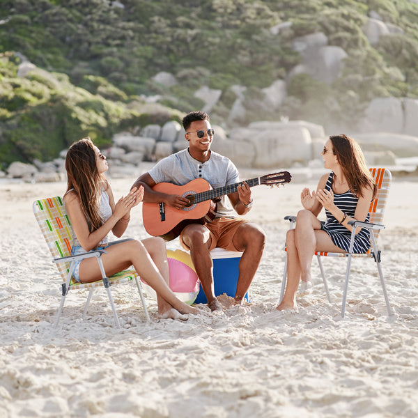 2 Stück klappbare Strandstühle – tragbares Set