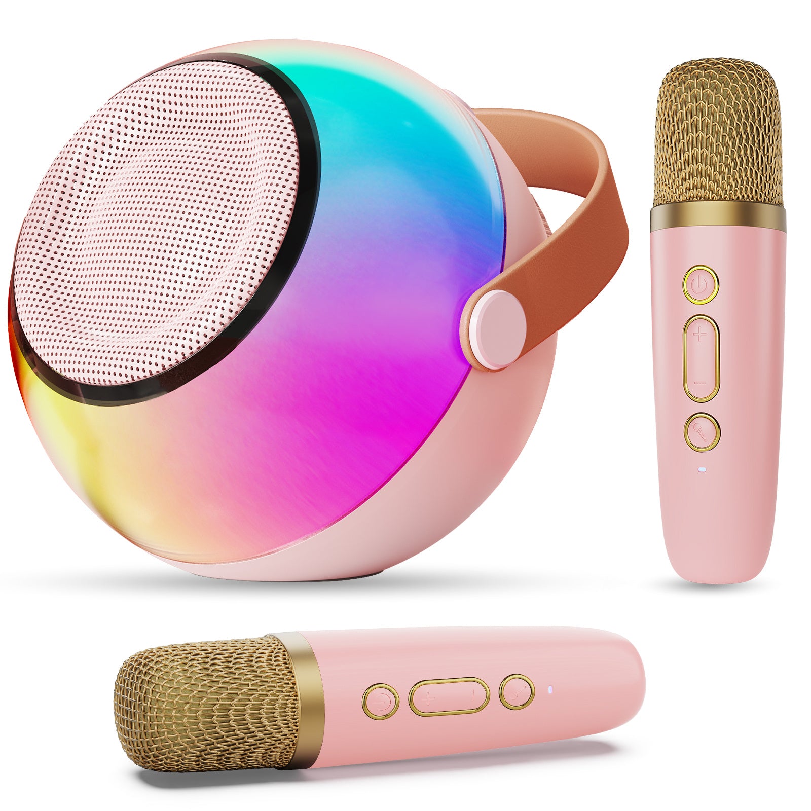 D25 Mini Karaoke Machine with Wireless Mics