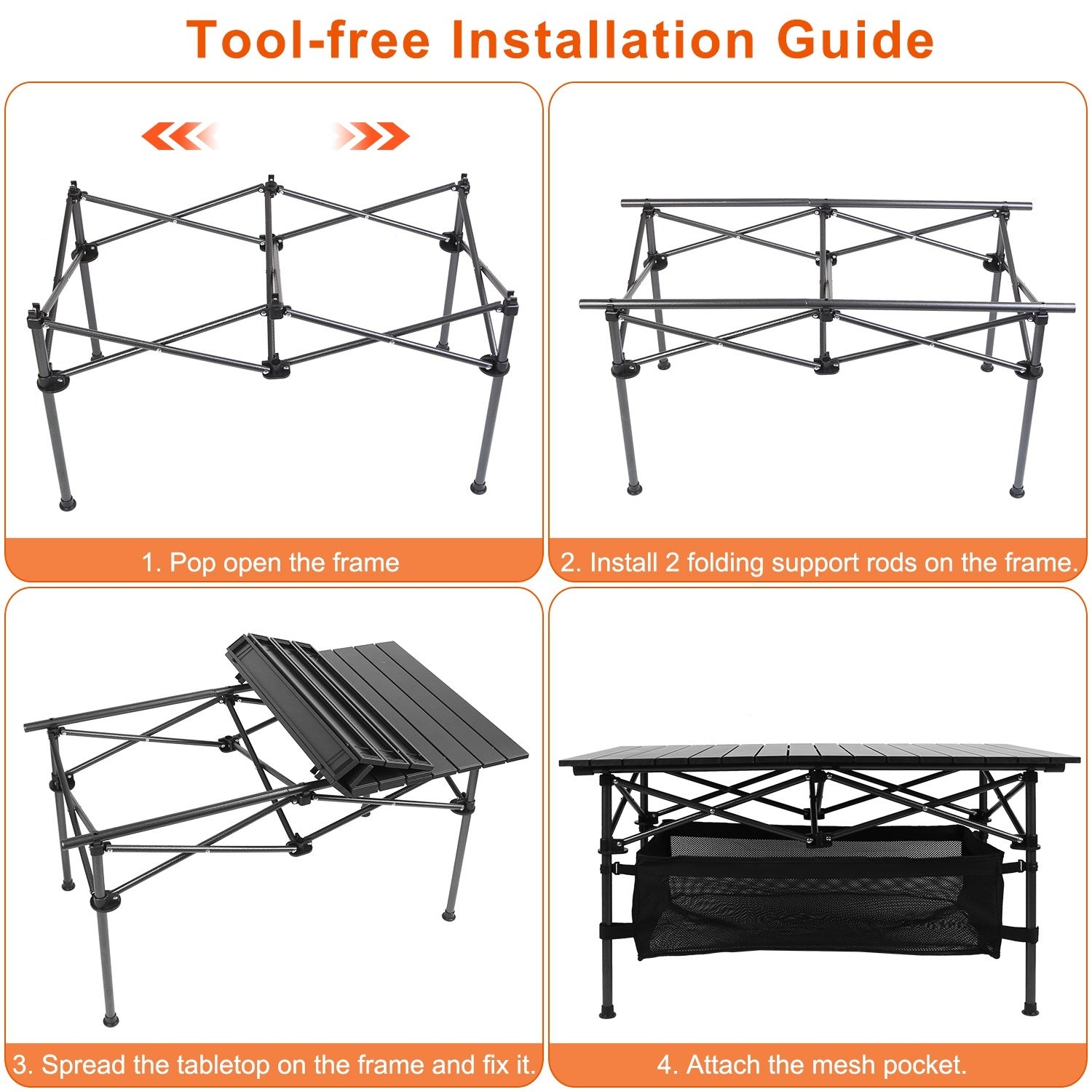 Portable Folding Aluminum Camping Table