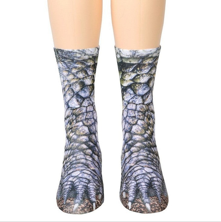 3D Cat Paw Long Socks – Unisex Fun