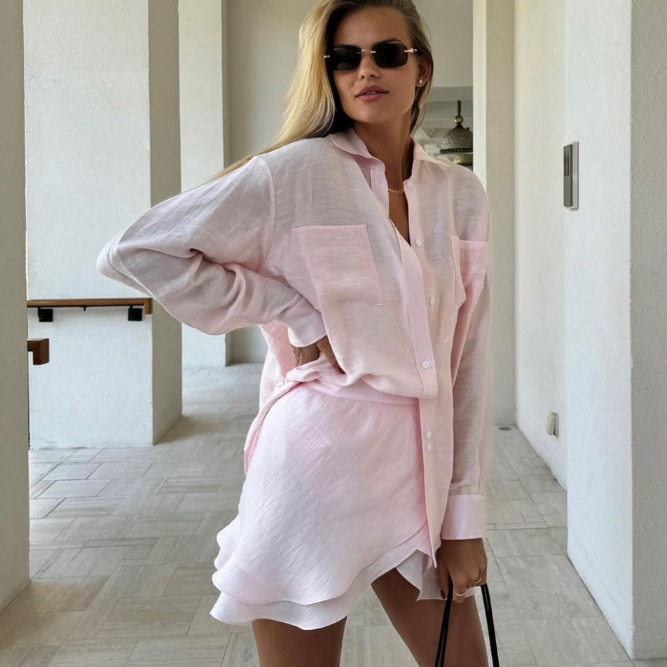 Vacation Beach Cover Shirt Set