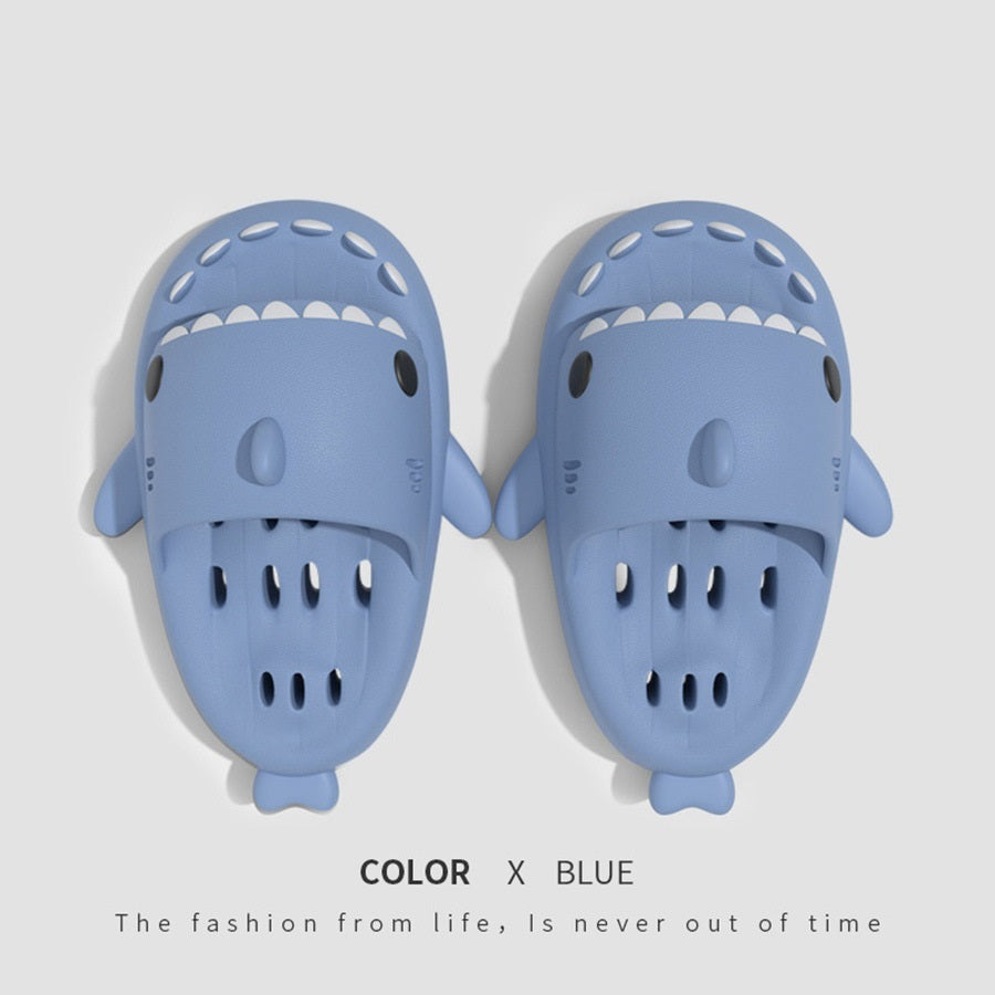 Shark Slippers Women Quick-Dry Slides