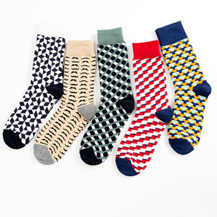 Men’s Casual Mid-Calf Cotton Socks
