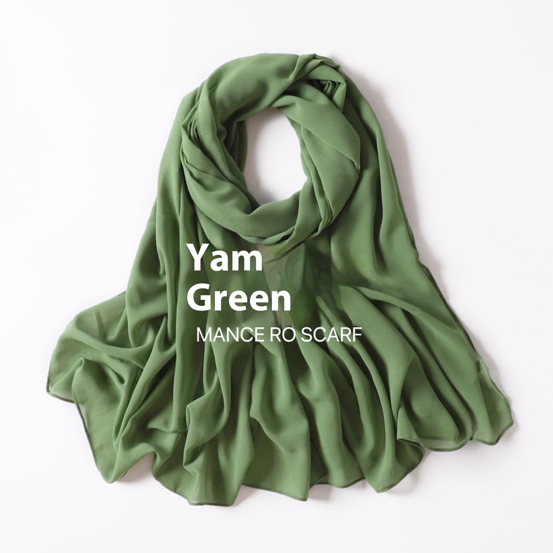 Foulard en mousseline de soie perlée