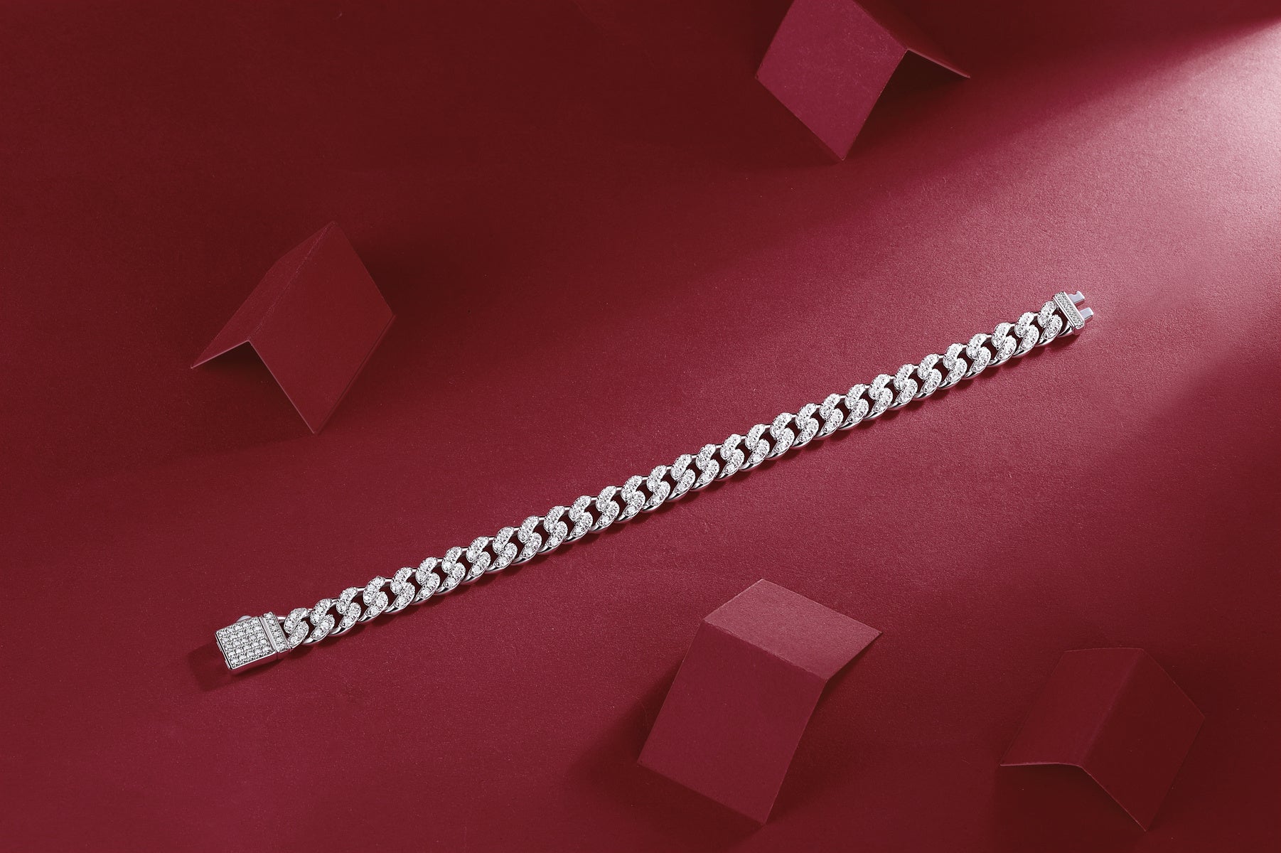 Light of Faith Diamond Silver Bracelet