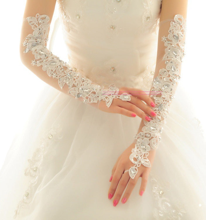 Long Bridal Sunscreen Dress Gloves