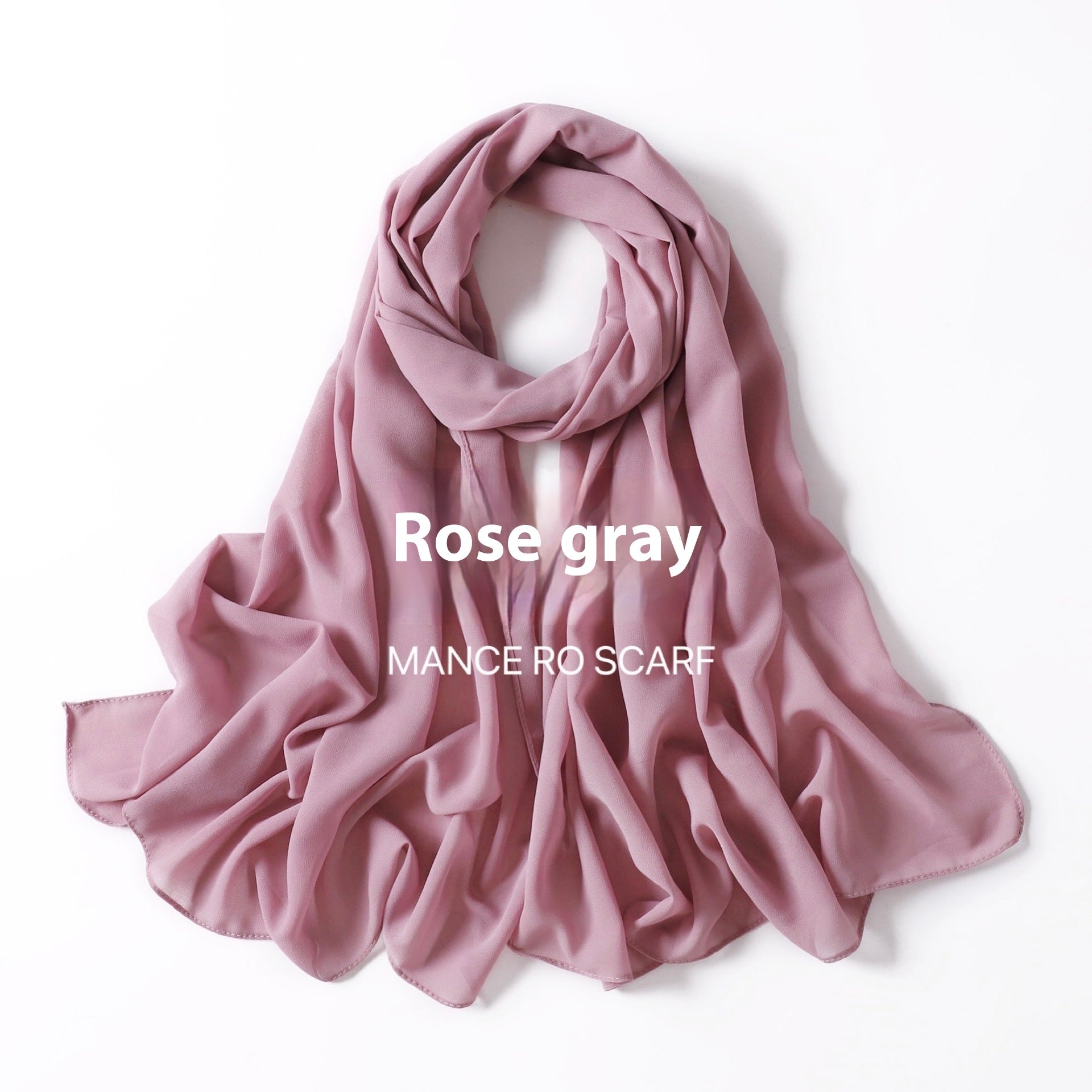 Foulard en mousseline de soie perlée