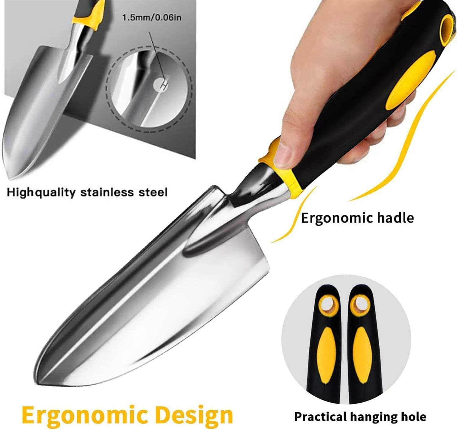 3-Piece Heavy Duty Gardening Hand Tool Set