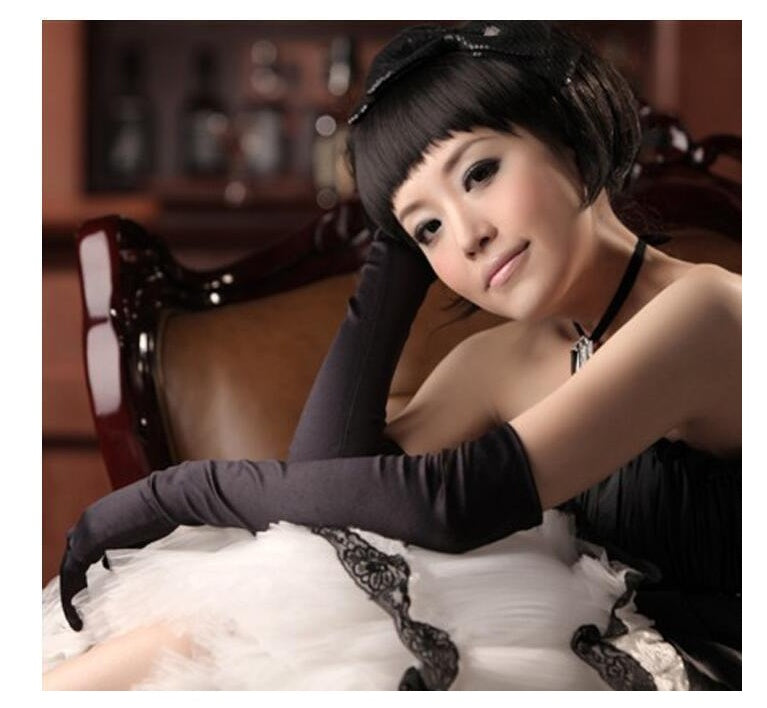 Satin Bridal Wedding Gloves