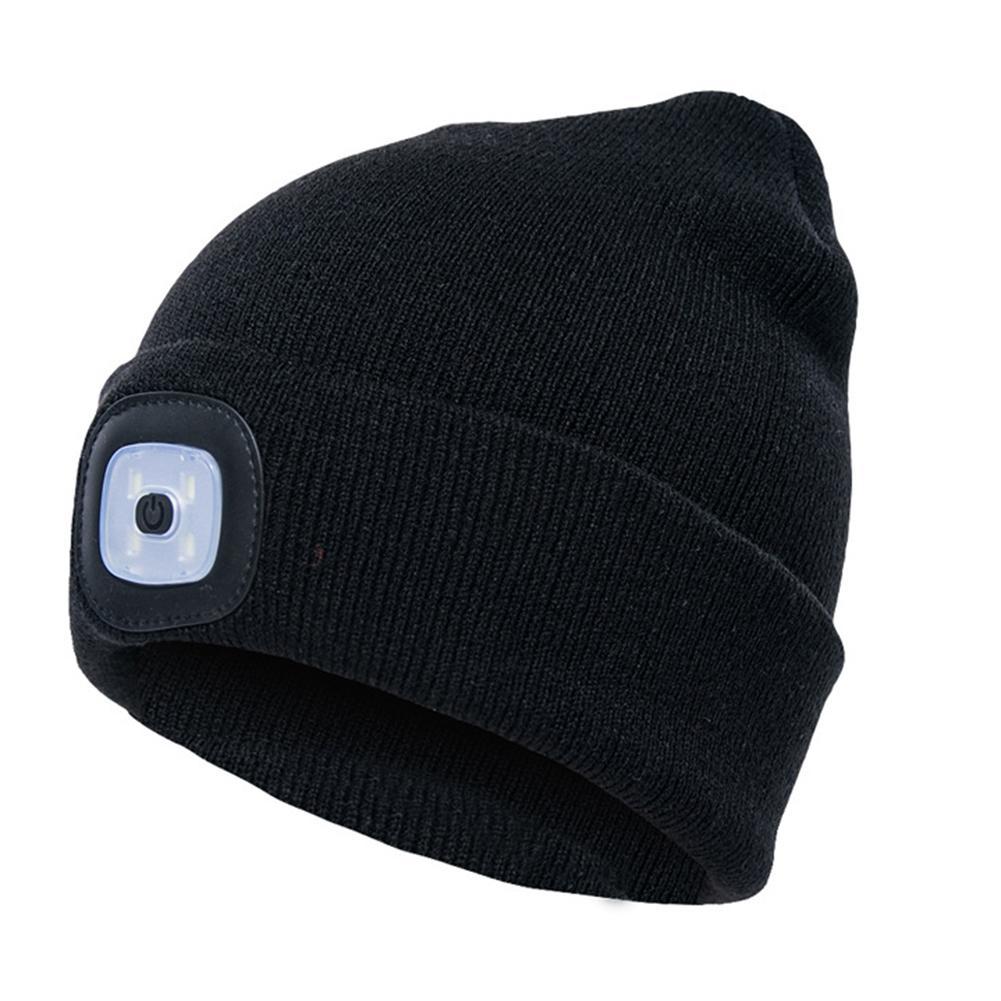 Bonnet en tricot lumineux à LED