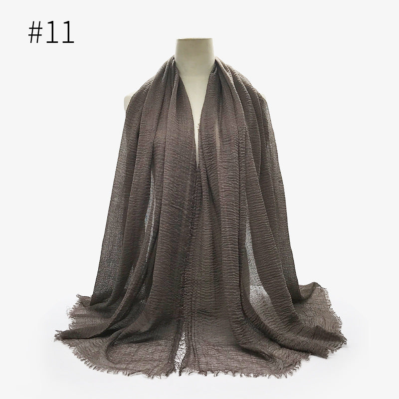 Foulard hijab en coton à bulles