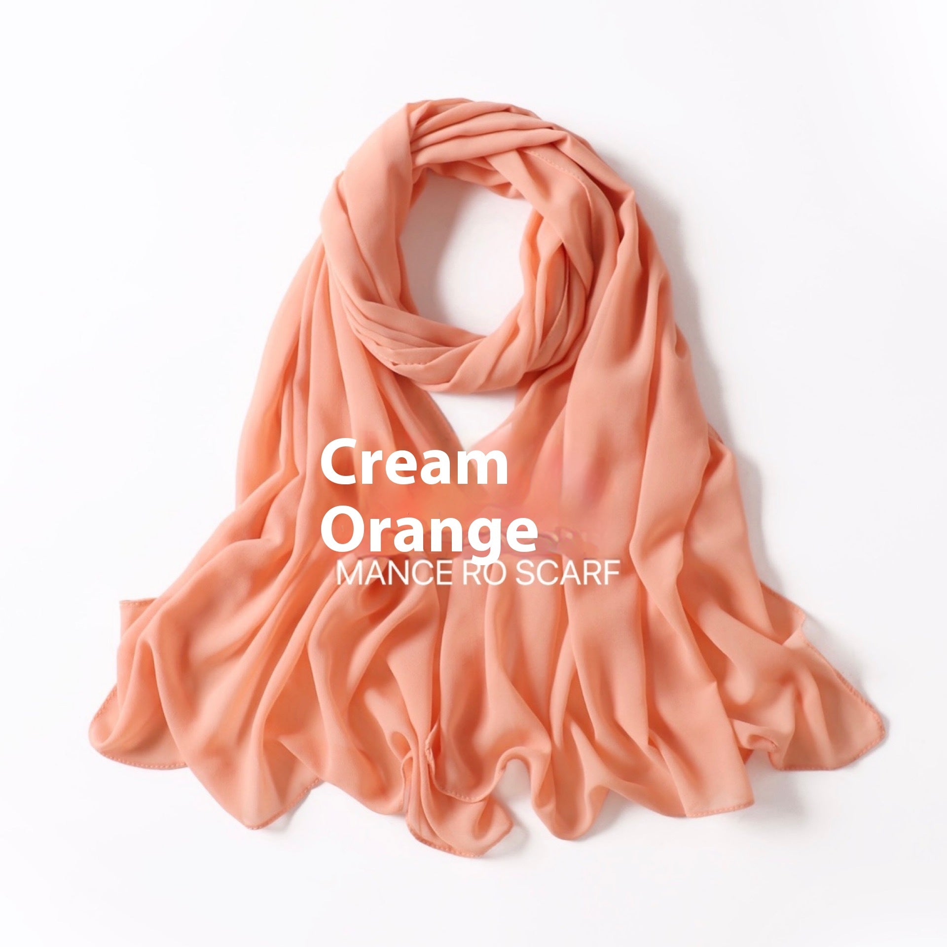 Foulard en mousseline de soie perlée