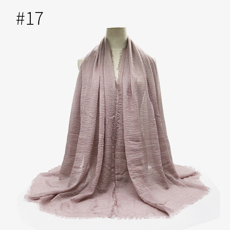 Foulard hijab en coton à bulles
