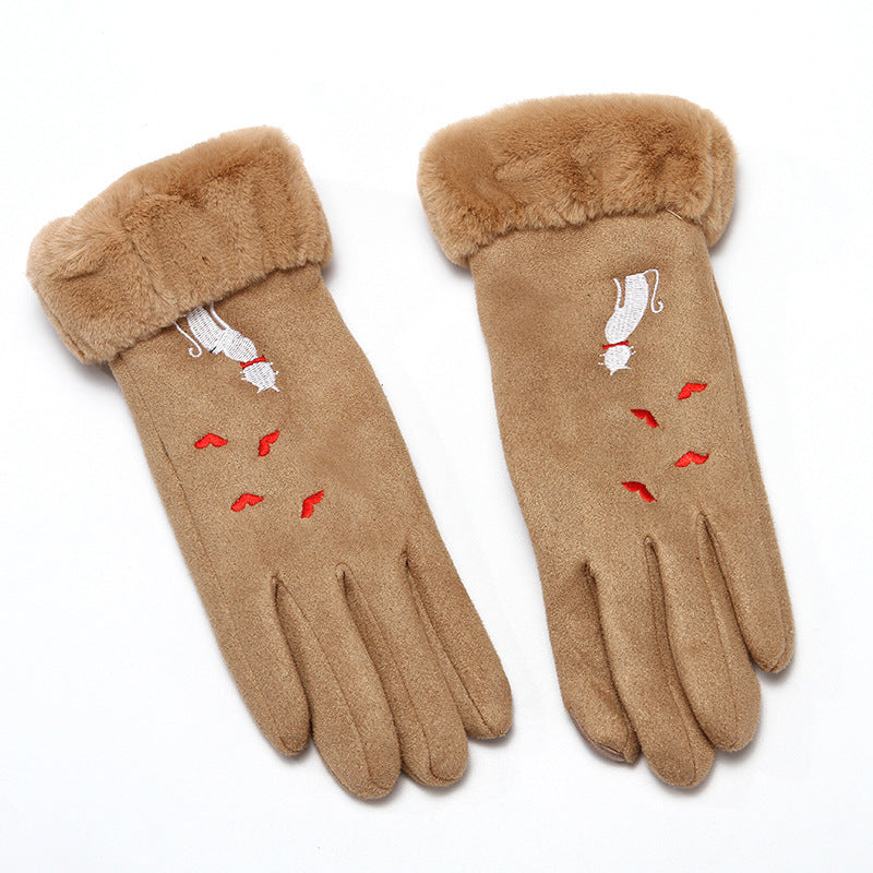 Women’s Winter Suede Gloves
