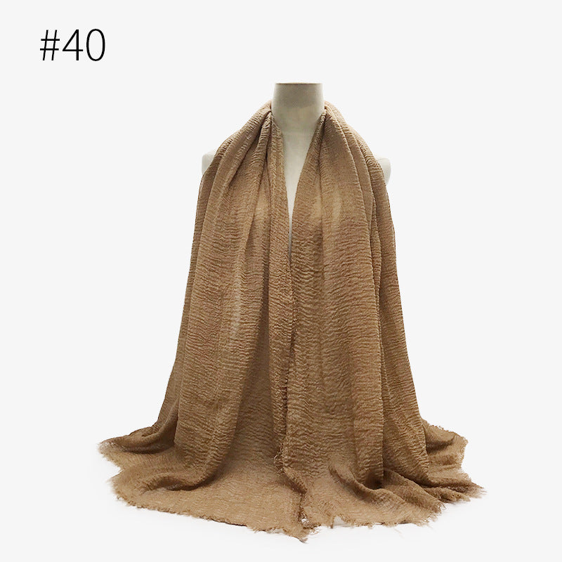 Foulard hijab en coton à bulles