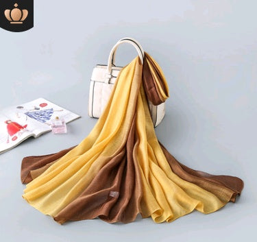 Foulard en soie dégradé Châle de plage