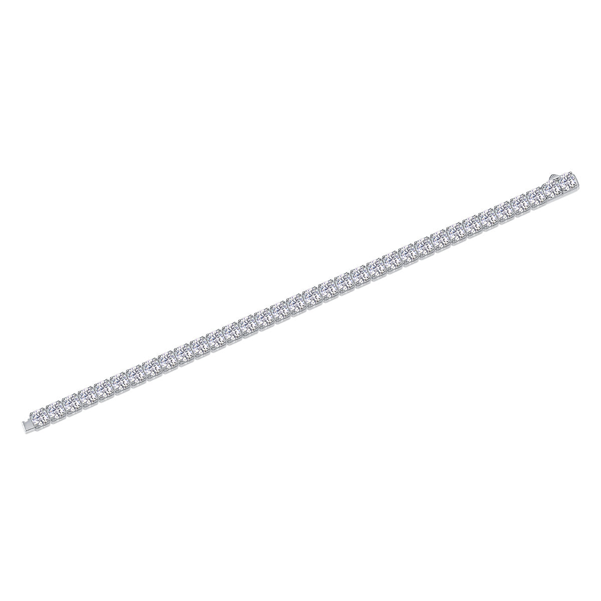 Gravitation Moissanit Silberarmband