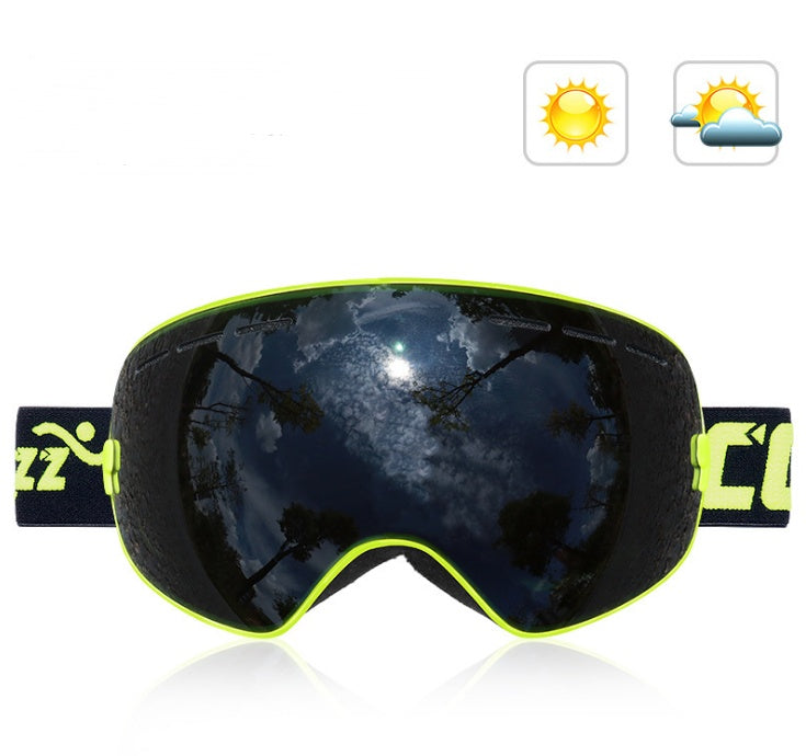 Double-Layer Spherical Anti-Fog Glasses