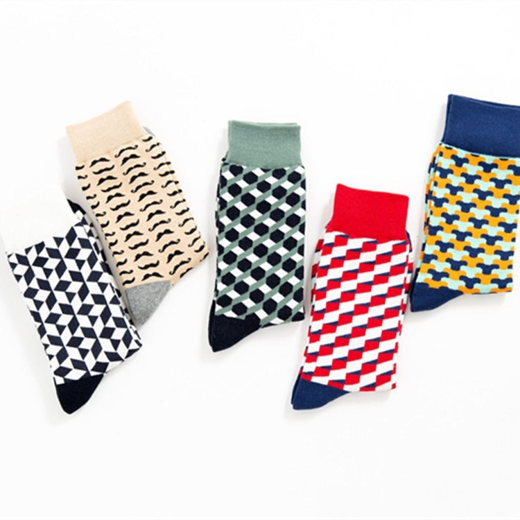 Men’s Casual Mid-Calf Cotton Socks
