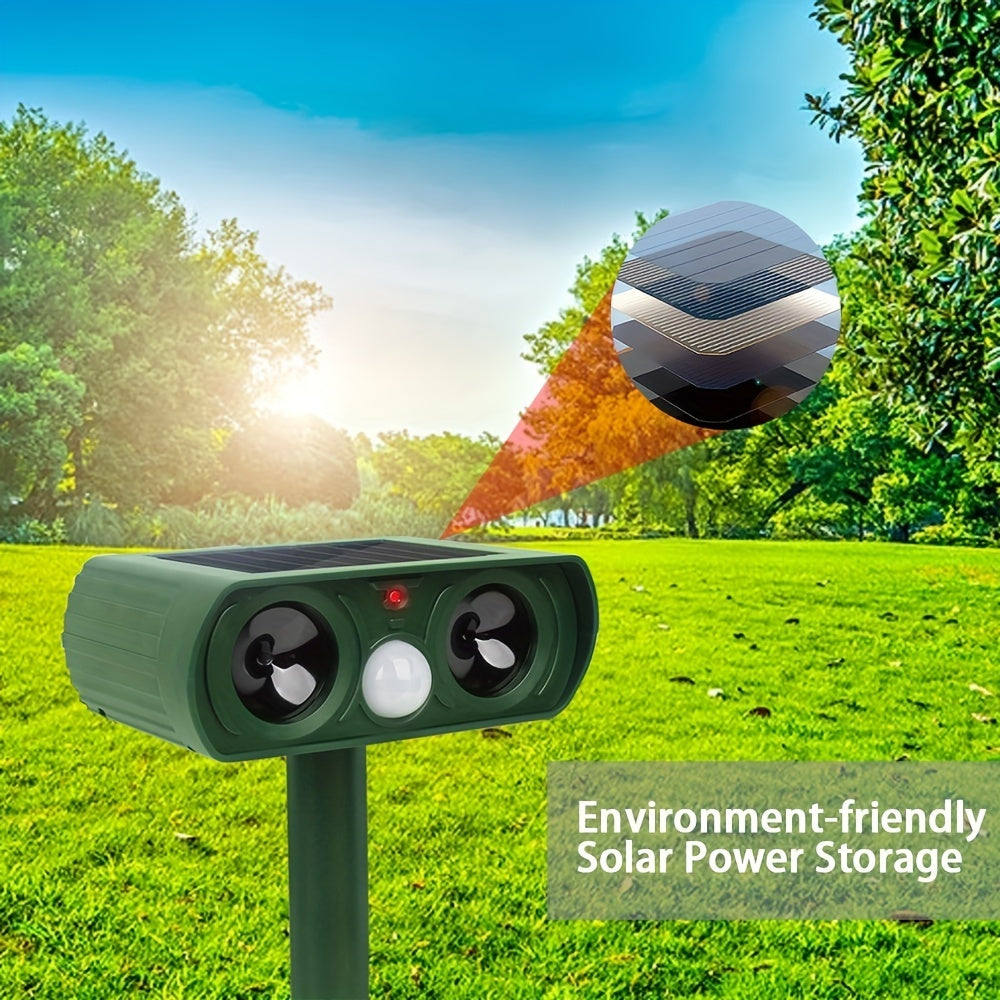 Solar Ultrasonic Animal Repellent Device