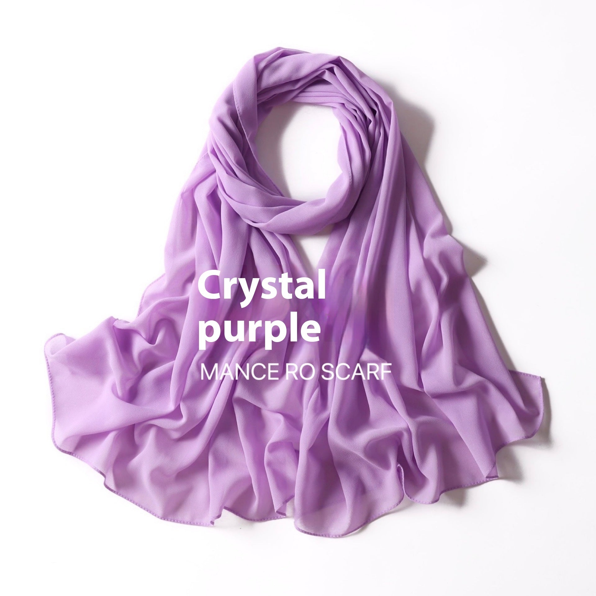 Foulard en mousseline de soie perlée
