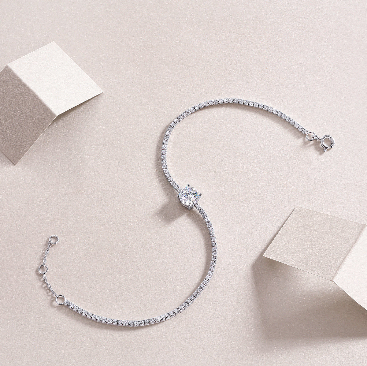 Dawn Mosan Diamond Silver Bracelet