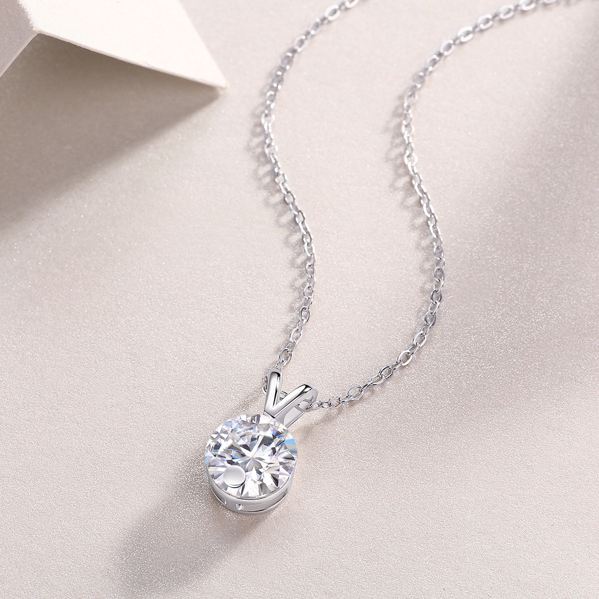 Diamond Sparkle V-Chain Necklace Set