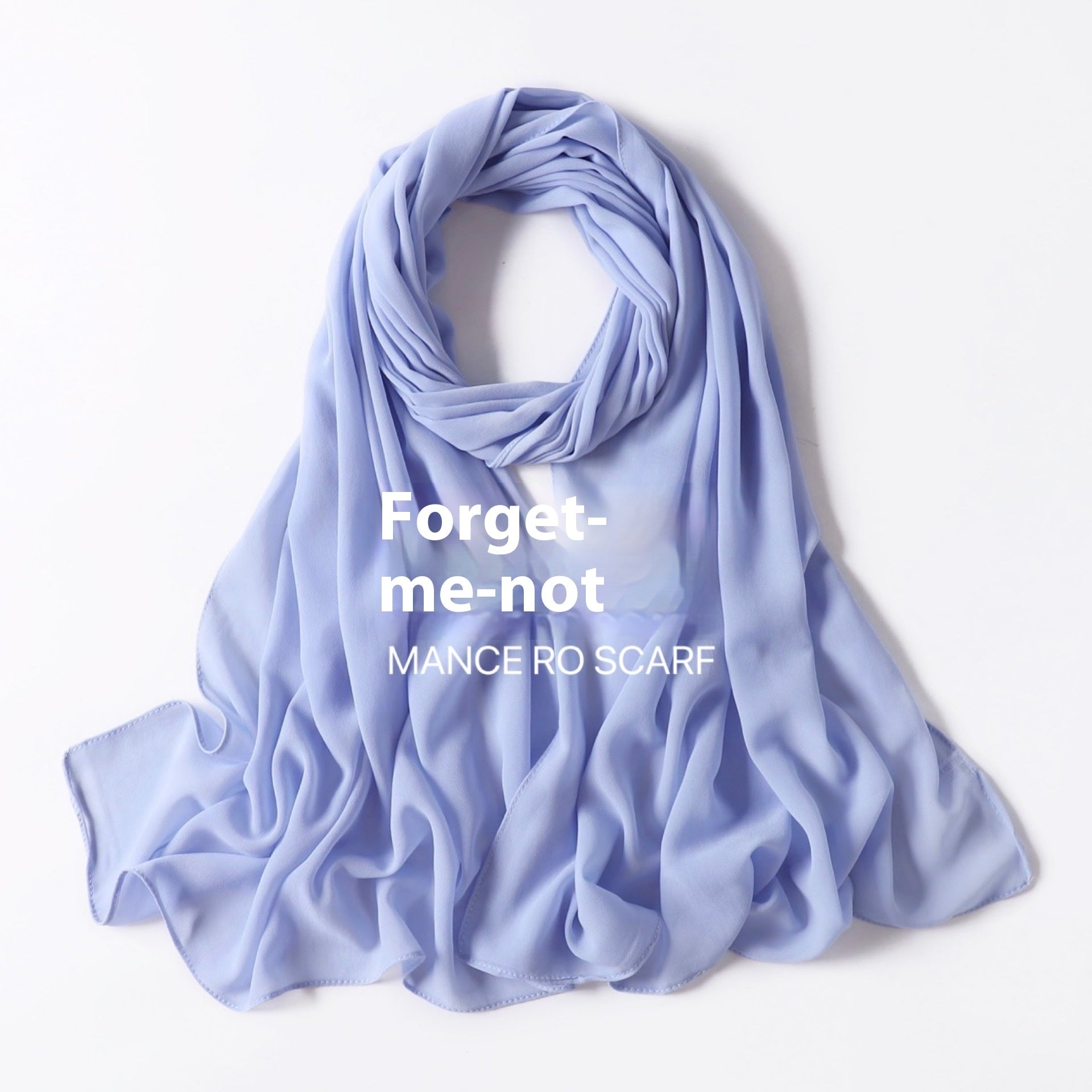 Foulard en mousseline de soie perlée