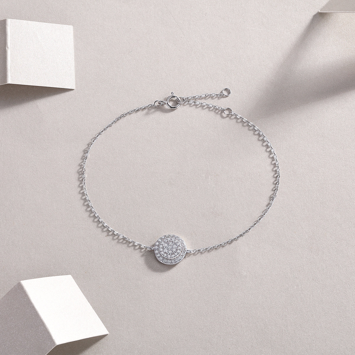 Mossan Diamond S925 Silver Bracelet