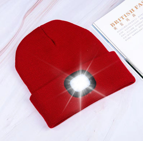 Bonnet en tricot lumineux à LED