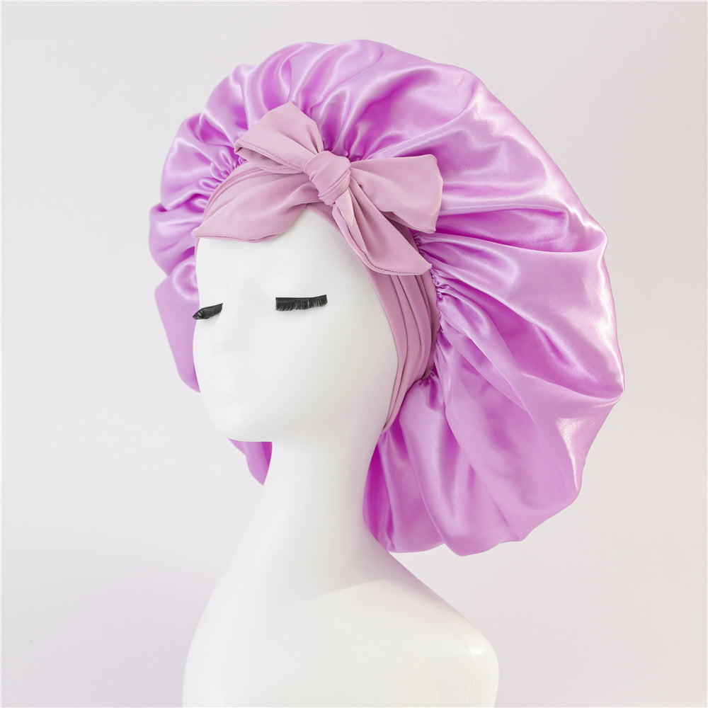 Silk Satin Bonnet for Curly Hair