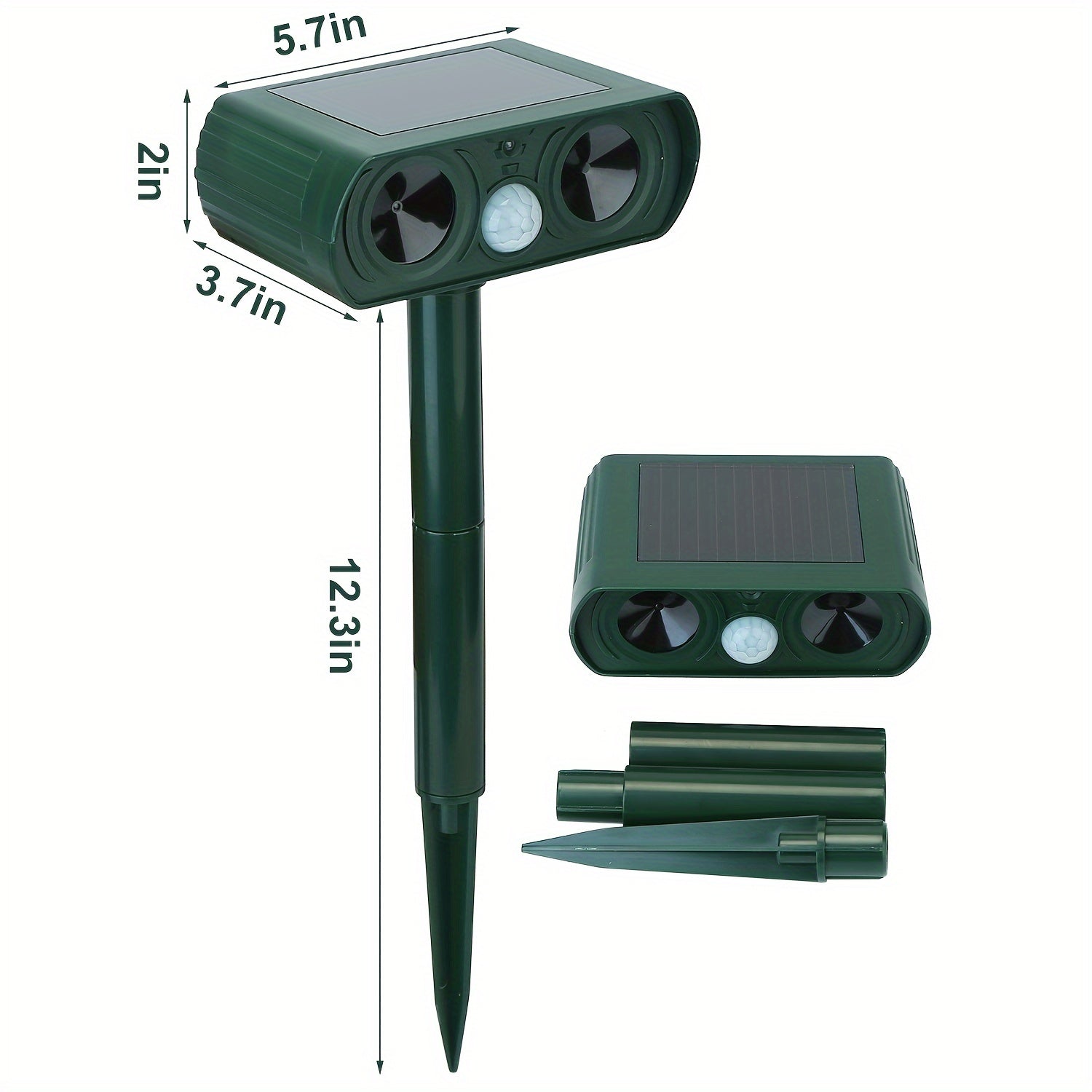 Solar Ultrasonic Animal Repellent Device