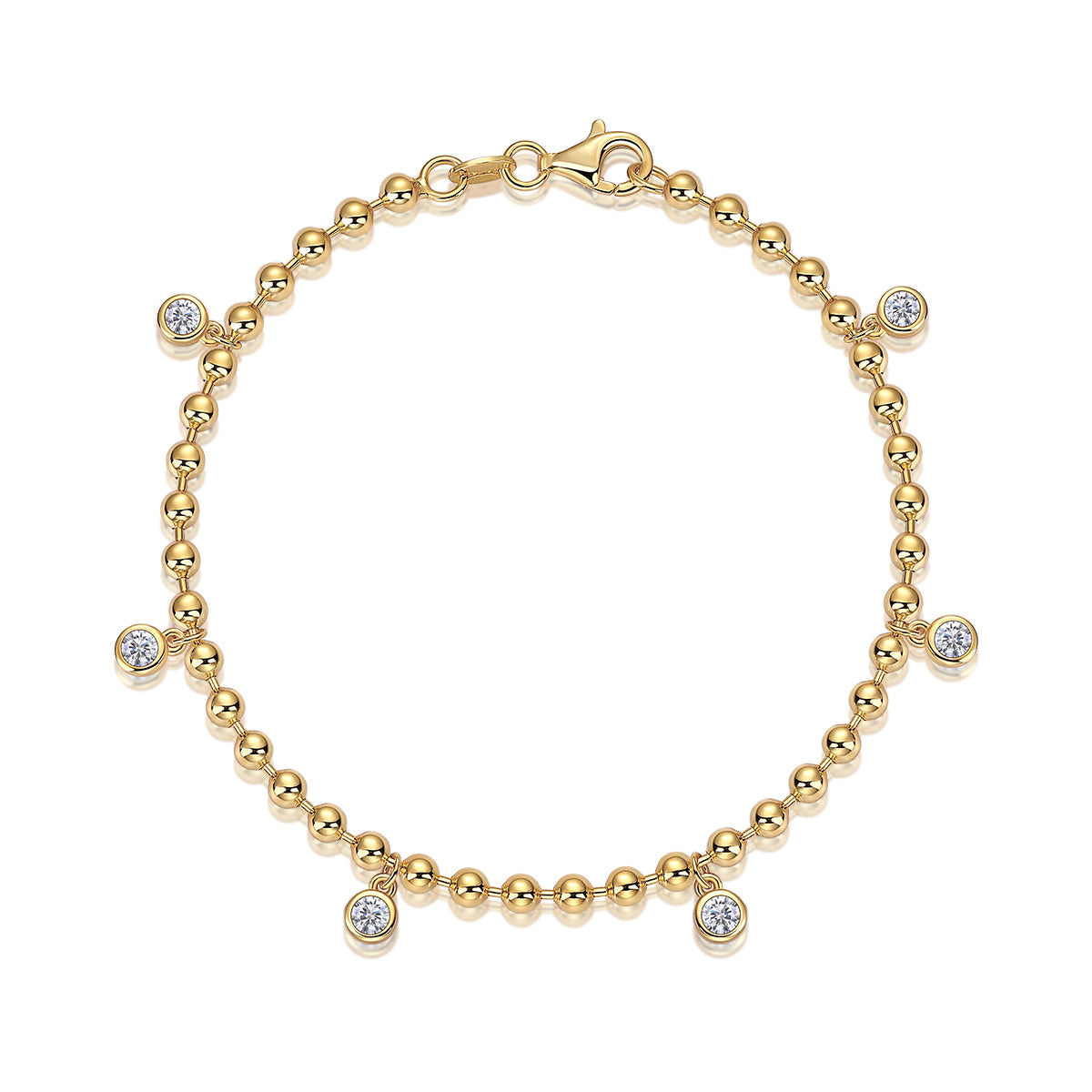 Mossan Diamond S925 Silver Bracelet