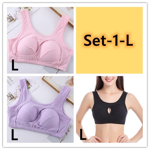 Plus Size Wireless Cotton Bra